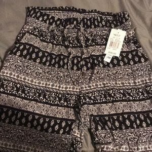 Bohemian style wide to normal leg pants